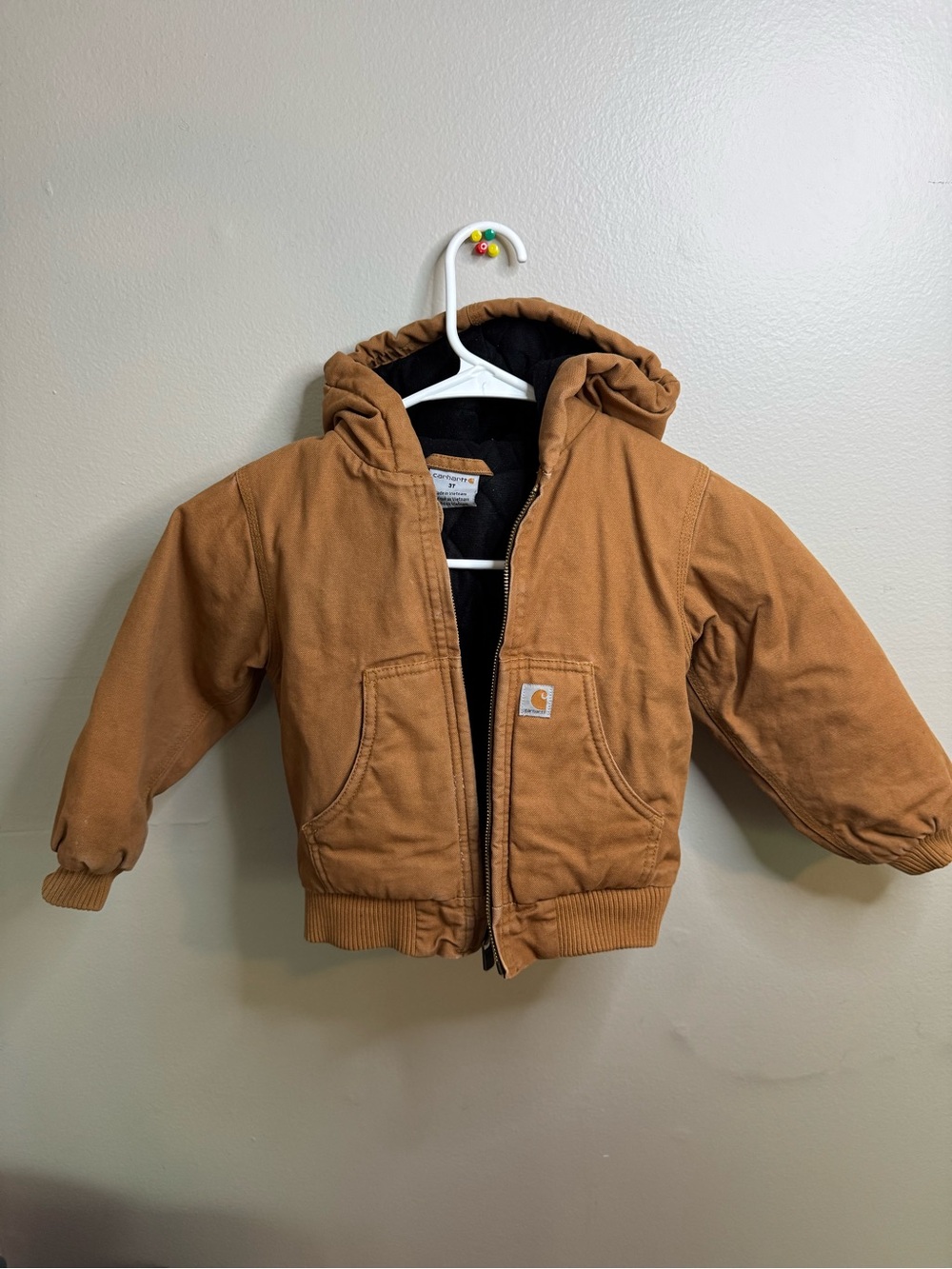 Carhartt Kids Caramel Brown Hooded Jacket